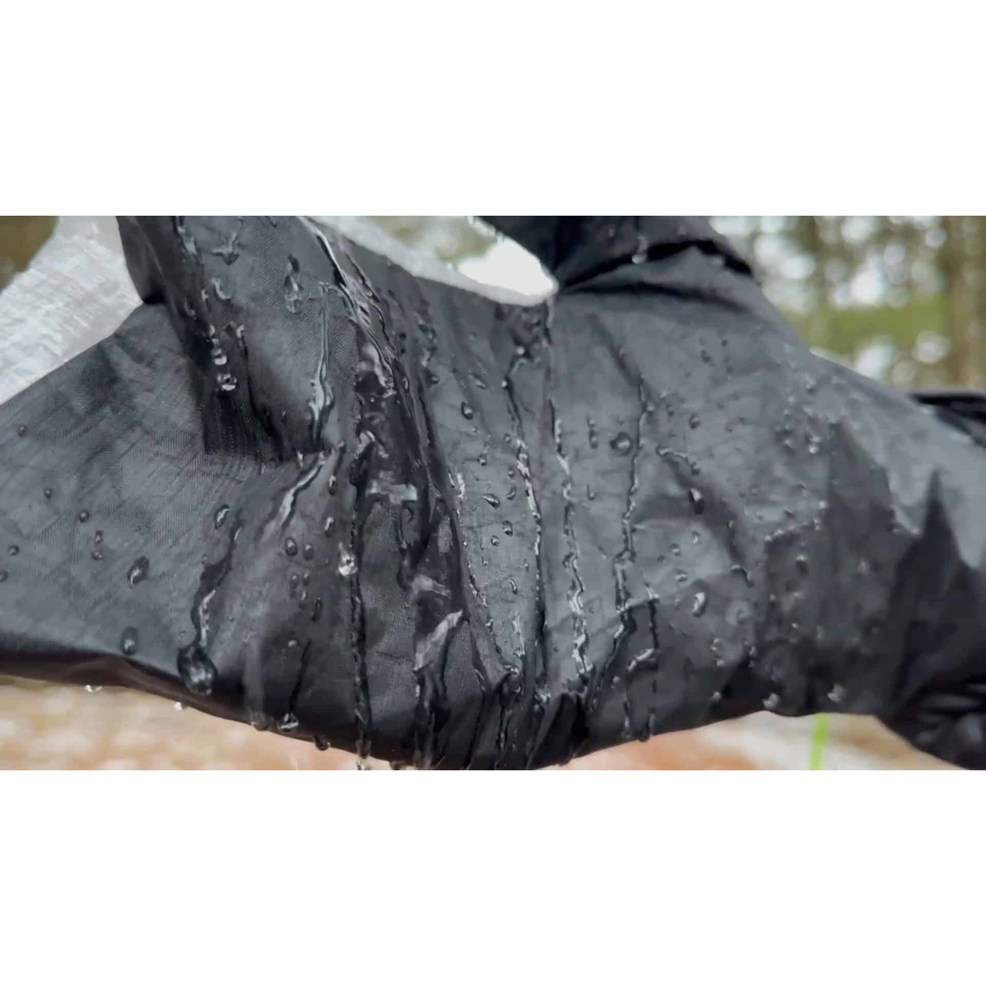 Rain Mitt Stuff Sacks Close-up of Adotec Gear waterproof mitt stuff sacks demonstrating water resistance and durability
