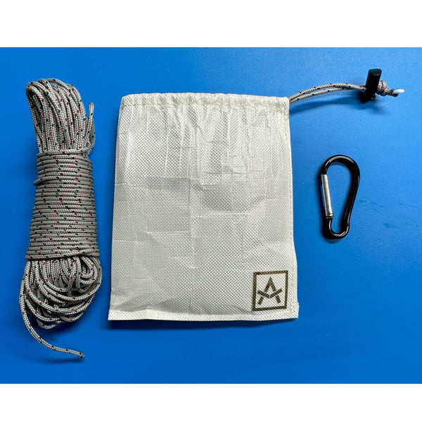 Adotec Gear ultralight bear bag set with cord and carabiner for camping and hiking adventures
